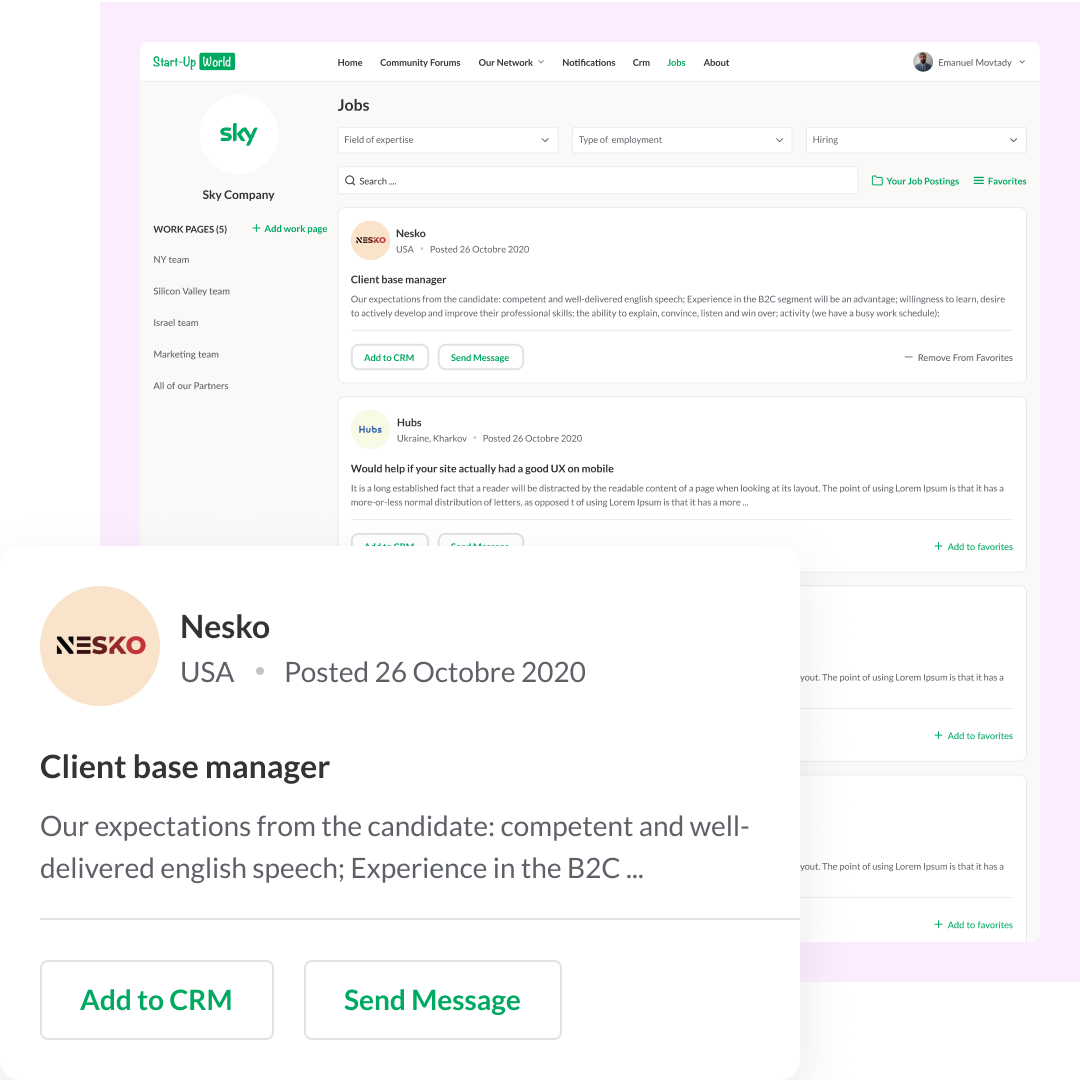 Job board